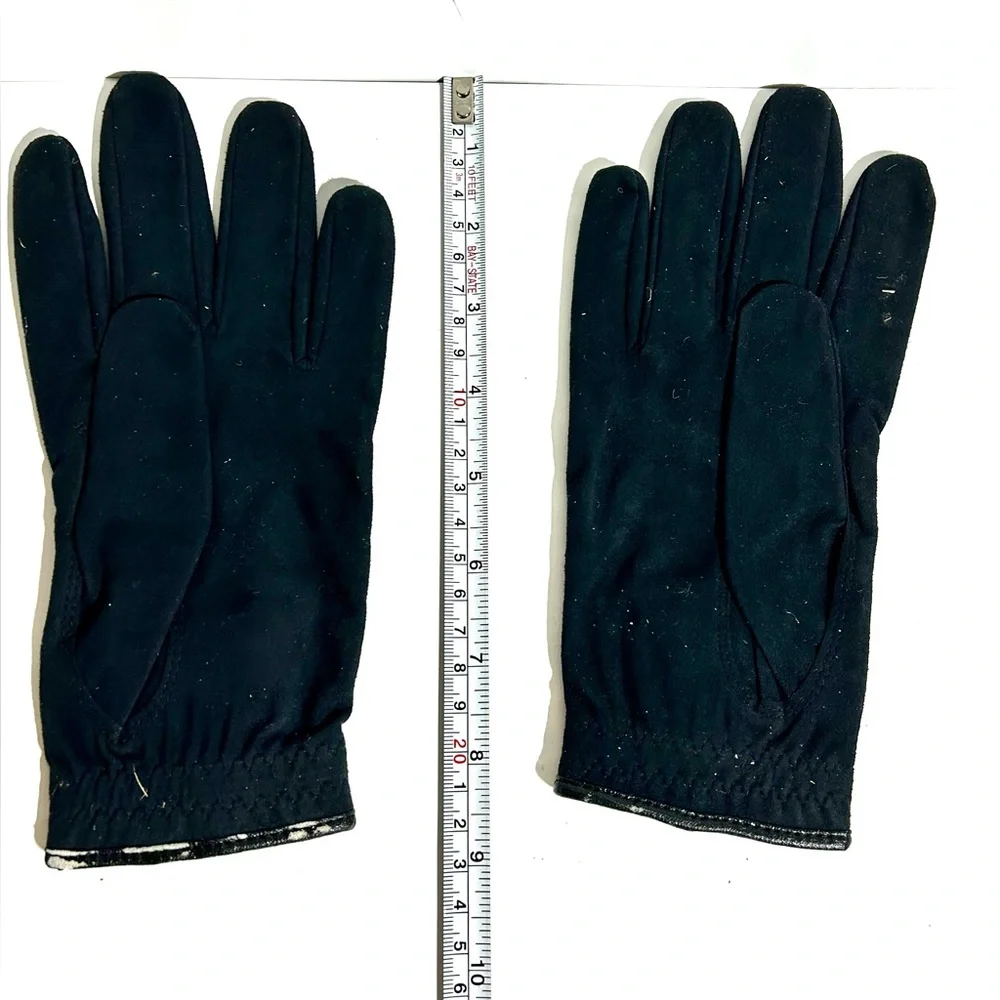 FootJoy Winter Sof Golf Gloves Pair R/L Womens Size M/L Fleece Thermal Black VTG